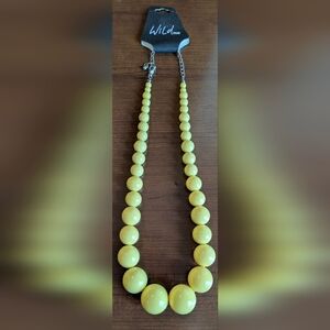 NWTs Wild Pair 18" Yellow Necklace